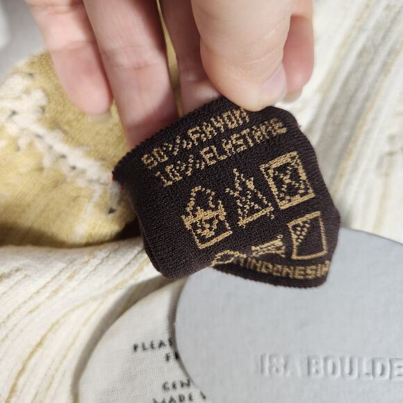 ISA‎ BOULDER lace-Up Knit Top / Dress S Cream Cocktail Y2K Retro Party - Picture 11 of 13